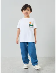 Kids Graphic Print Oversized T-Shirt and Joggers Set