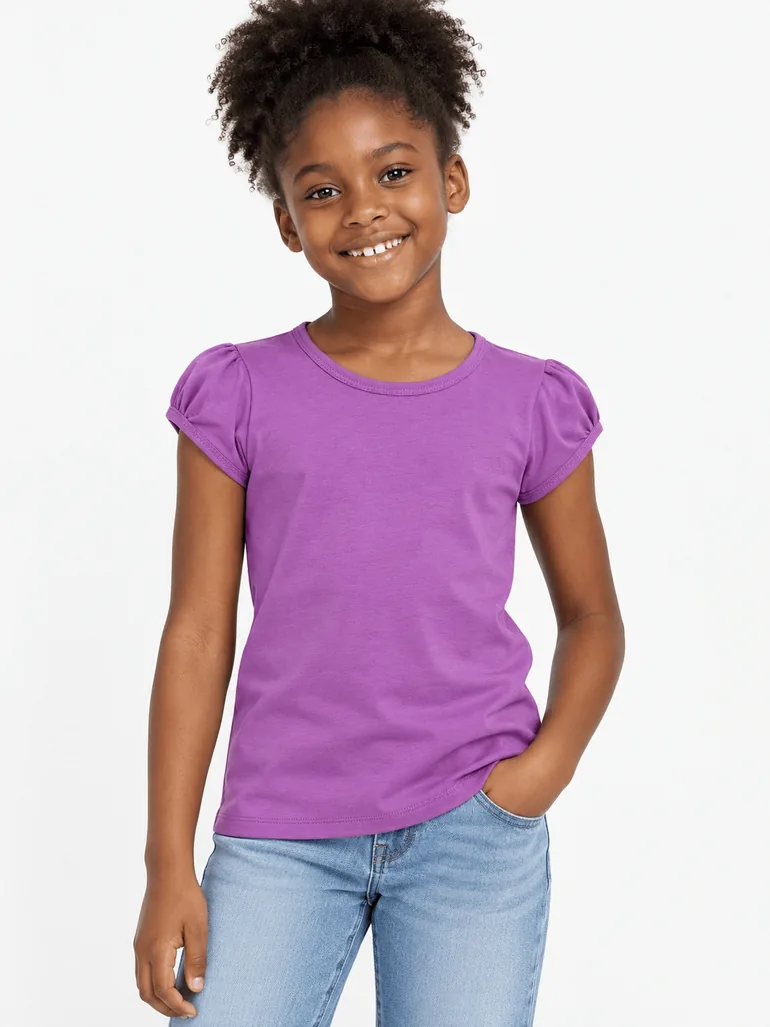 Childsplay Girls Cotton T-Shirt in Purple
