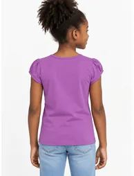 Childsplay Girls Cotton T-Shirt in Purple - 3