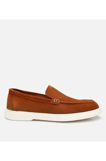 Men's Suede Leather Tan Casual Loafer