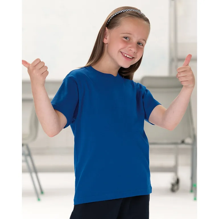 Jerzees Schoolgear Childrens Classic Plain T-Shirt - Bright Royal - 1