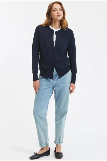 Crew Neck Cardigan