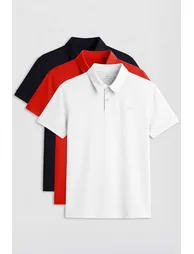 TOMMY Men's Cotton-Blend Polo T-Shirt - 1