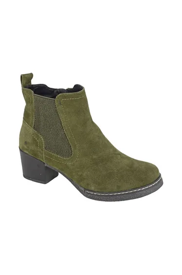 Cipriata Womens/Ladies Alessina Suede Ankle Boots - Khaki Green