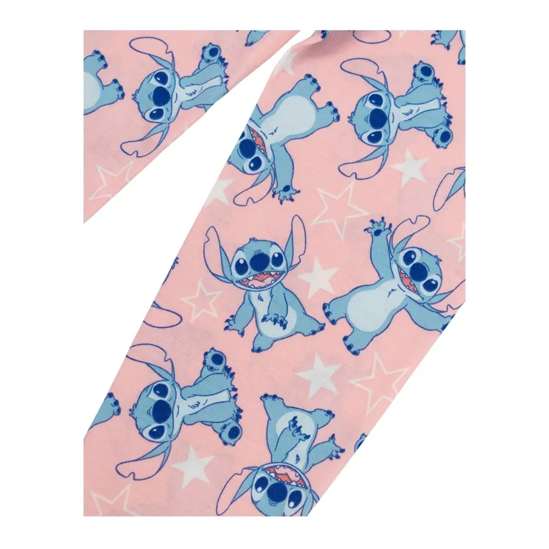 Lilo & Stitch Girls Stitch Long-Sleeved Long Pyjama Set (Pack of 3) - Pink/White - 2