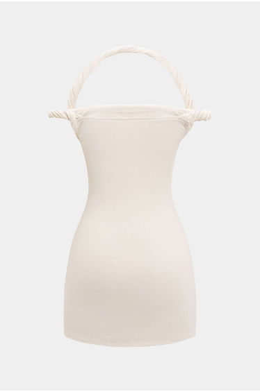 Braided Twist Halter Neck Mini Dress product thumbnail 2