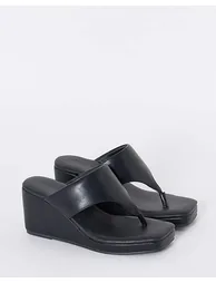 Wedged Toe Post Sandals Wide Fit