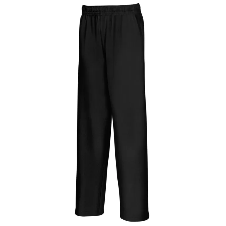 Fruit Of The Loom Mens Lightweight Jog Pant / Jogging Bottoms - Black - 1