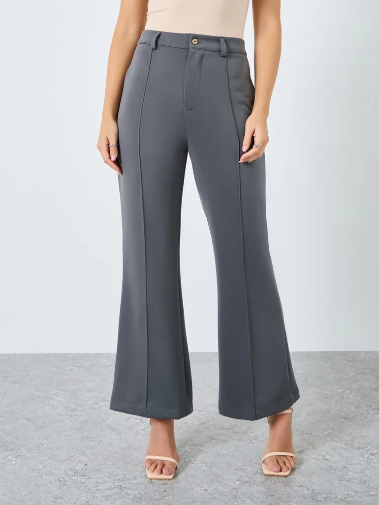 Elegant Grey Trousers - 1