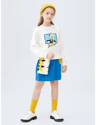 Girls' Sweatshirt With Print - 2