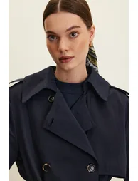 ANIKA DOUBLE-BREASTED BELT TRENCH COAT - 3