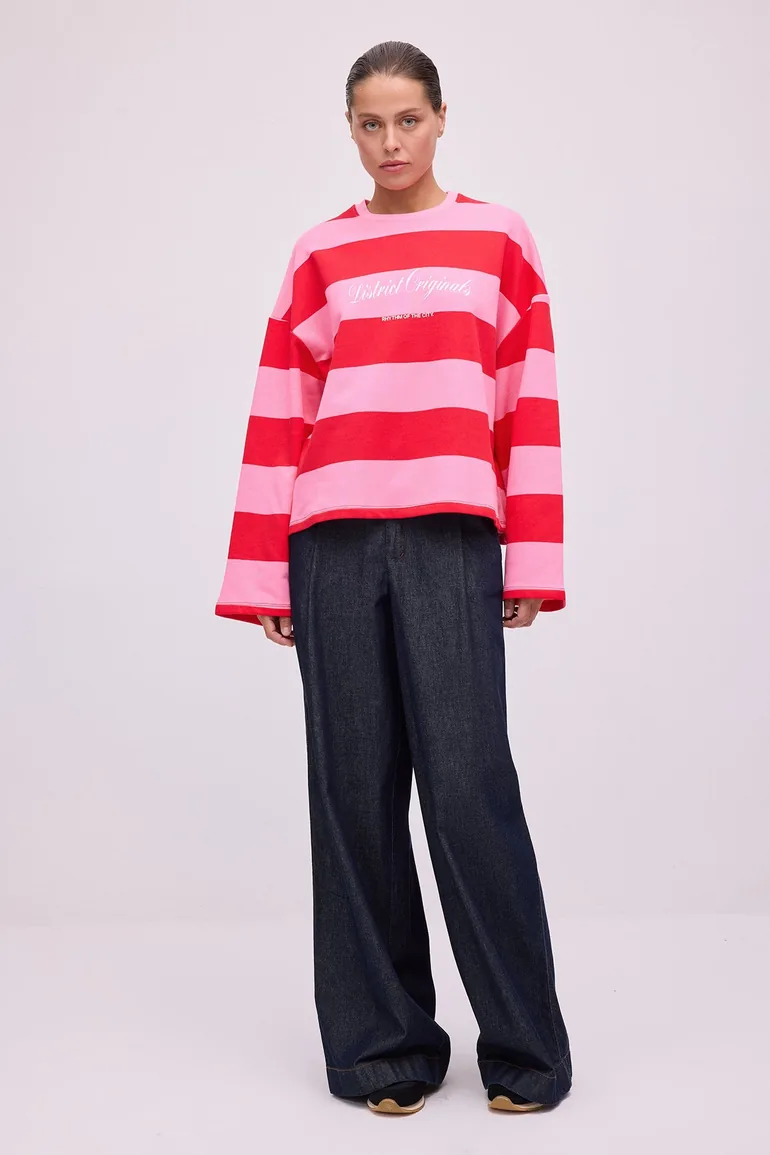 STRIPED BASIC SWEATSHIRT
