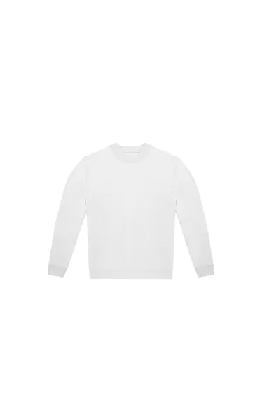 B&C Unisex Adult ID.332 Crew Neck Sweatshirt - White