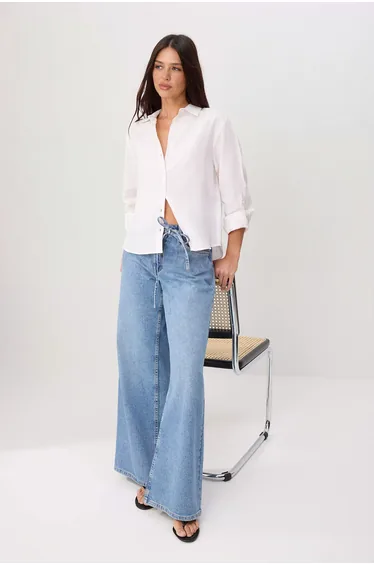 White 100% Linen Shirt