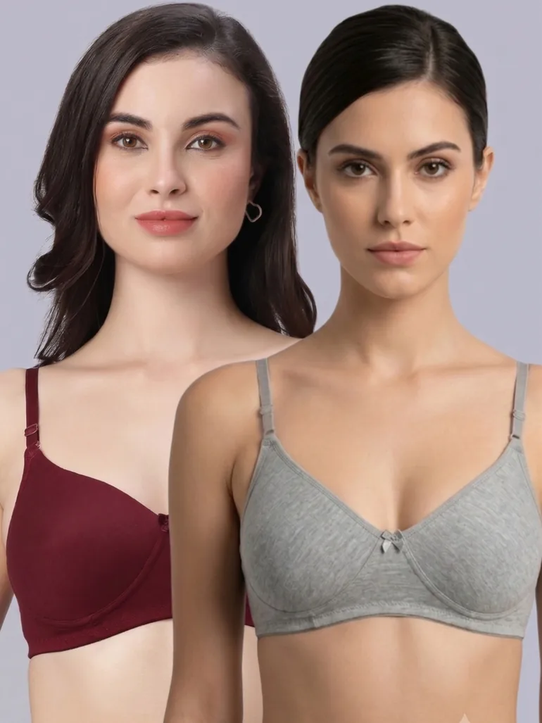 Pack of 2 - Heavily Padded Non Wired Bra