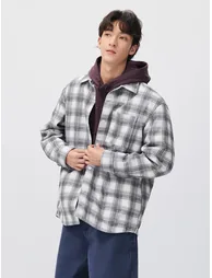 Men's Plaid Long-Sleeve Shirt - 1