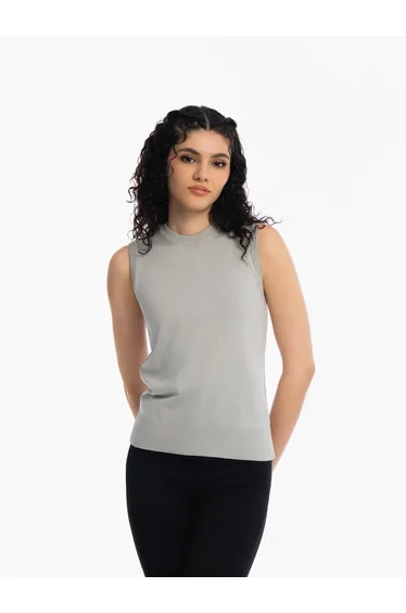 Knitted Top - GREY