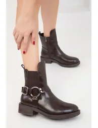 Brown Women's Boots & Bootie - 1