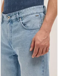 Men Mid-Rise Straight Fit Light Fade Jeans - 1