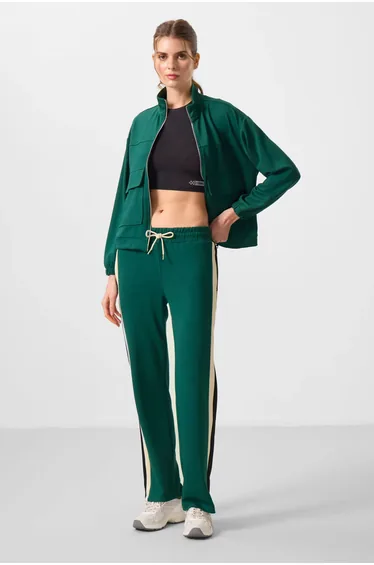 TOMMY Striped Palazzo Pants with Drawstring Waist