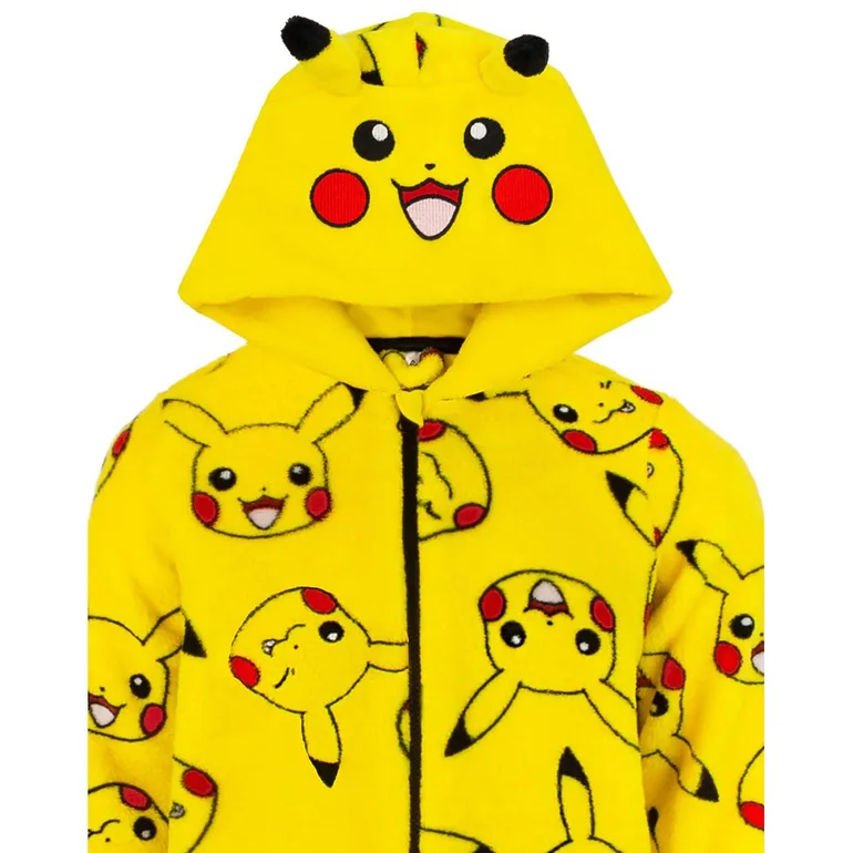 Pokemon Childrens/Kids Pikachu 3D Ears Sleepsuit - Yellow - 2