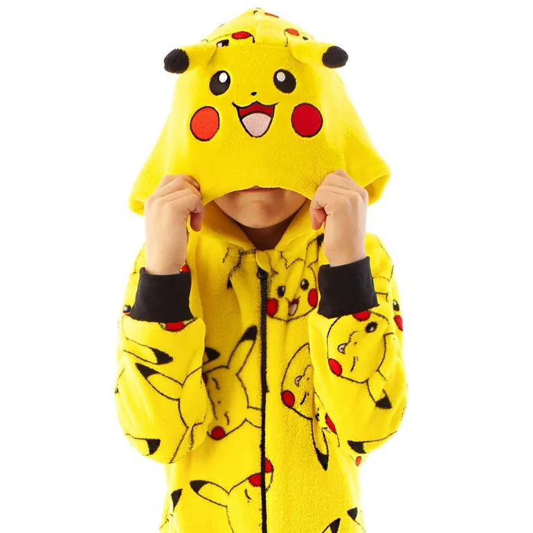 Pokemon Childrens/Kids Pikachu 3D Ears Sleepsuit - Yellow - 3