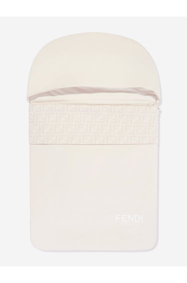 Fendi Baby FF Logo Nest in Beige