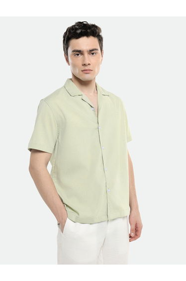 Textured Casual Shirt with Buttons
