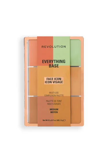 Revolution Everything Base Face Icon Complexion Palette Medium
