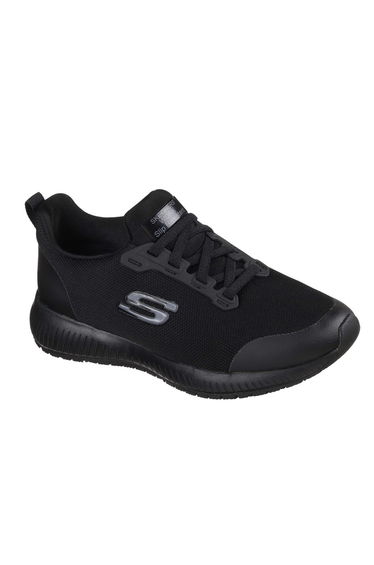 Skechers Womens/Ladies Squad Lace Up Safety Shoes - Black