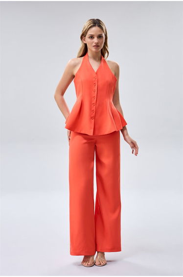 Wide Leg Tailored Pants