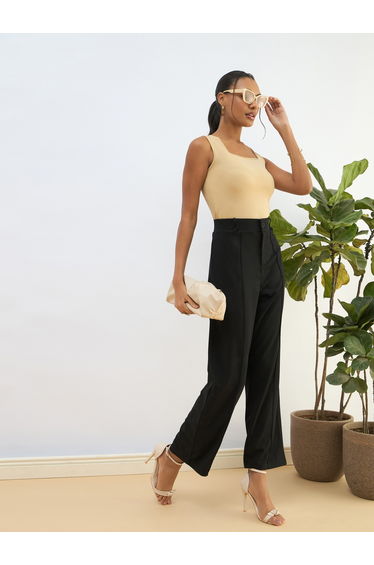 Women Beige Sleeveless Bodysuit