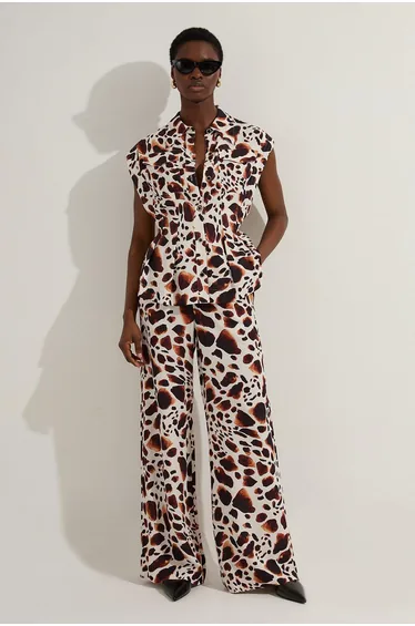 Premium Viscose Linen Woven Straight Leg Trouser