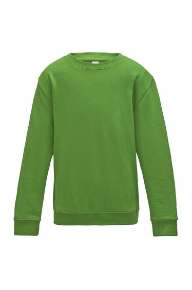 AWDis Just Hoods Childrens/Kids Sweatshirt - Lime Green