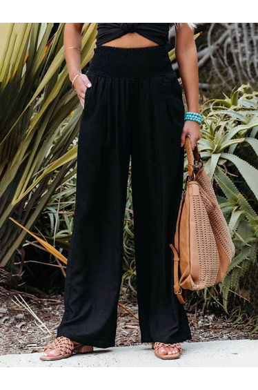 Classic Fresh Air Pocketed Smocked Pants