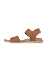 DESERT KISS LOW Microfiber Quarter Strap Sandal Chestnut - 2