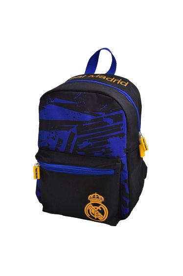 Real Madrid CF Childrens/Kids Fragment Backpack - Blue/Black/Gold