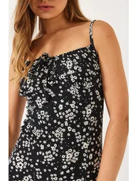 LUCCI Slit Detailed Floral Printed Midi Dress - 5