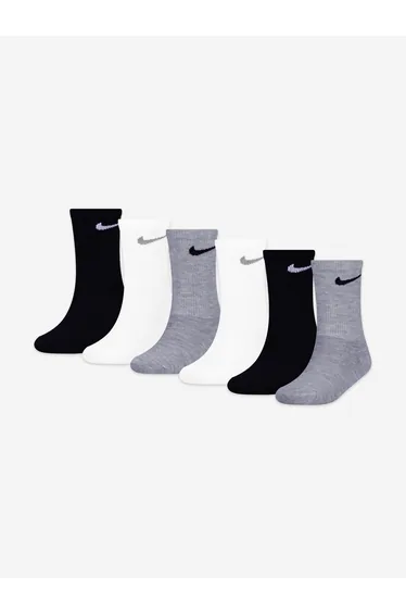 Nike Kids Colourful Crew Socks Set in Black