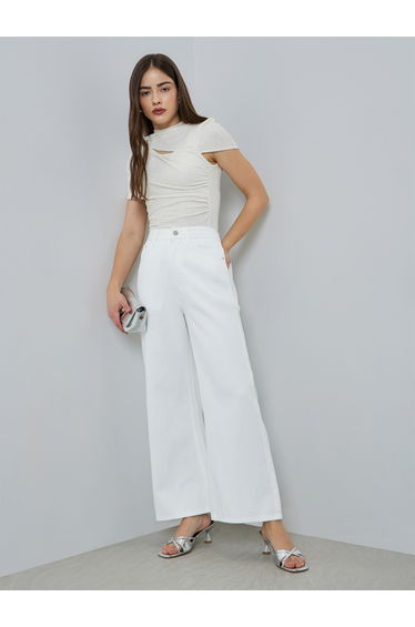 Women Wide Leg Jeans with Pockets