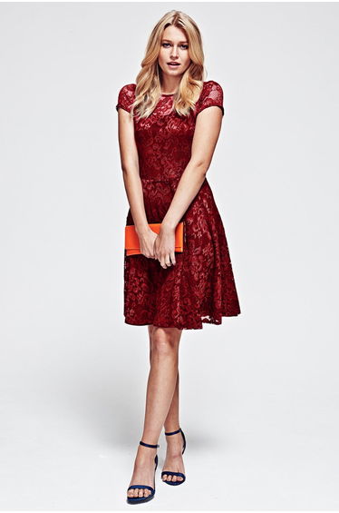 Lace Fit N Flare Dress