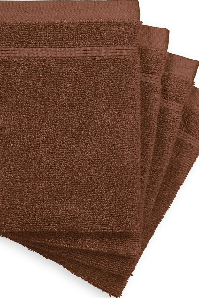 Set of 4 Zavara 100% Cotton Terry Supersoft Wash Mitts - 1