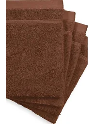 Set of 4 Zavara 100% Cotton Terry Supersoft Wash Mitts - 1