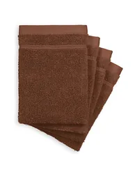 Set of 4 Zavara 100% Cotton Terry Supersoft Wash Mitts