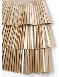 Lucile Metallic Pleated Rara Skirt - 1