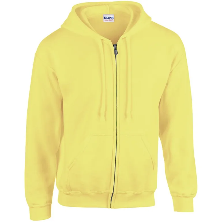 Gildan Mens Heavy Blend Full Zip Hoodie - Safety Green