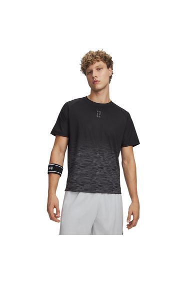 Under Armour Mens Hoops Performance Basketball T-Shirt - Black/Grey