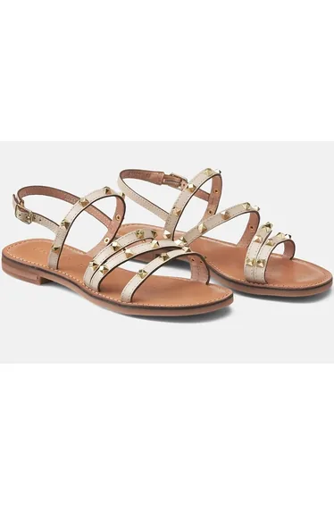 Maddalusia Flat Leather Sandals