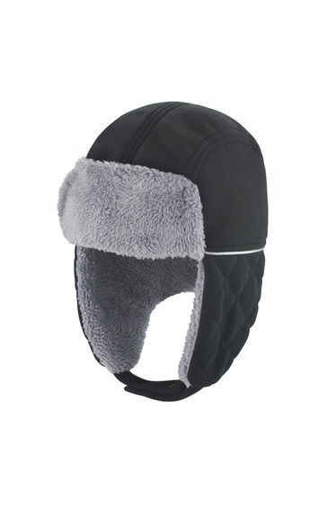 Result Winter Essentials Ocean Trapper Hat - Black/Grey