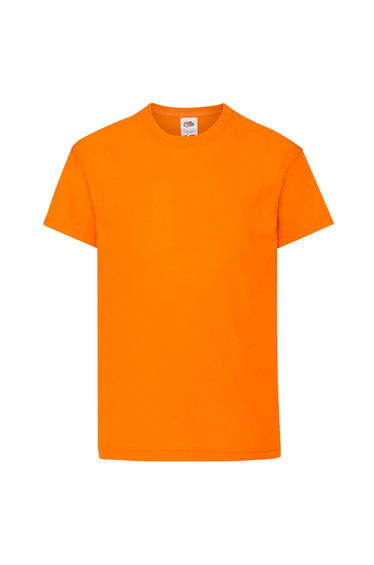 Fruit Of The Loom Childrens/Kids Original Short Sleeve T-Shirt - Orange
